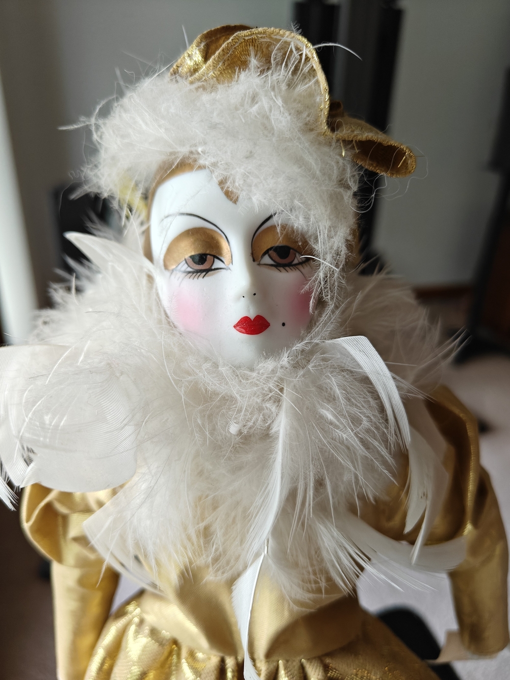 Porcelain Jester/Harlequin Doll